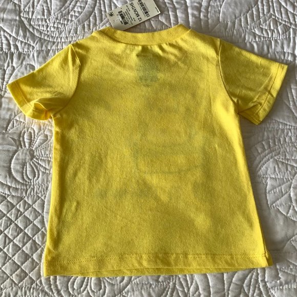 FIRST IMPRESSION, Boys, Bunny DAD'S BEST BUD T-Shirt, Yellow, Size 12 Mos. - Picture 2 of 4